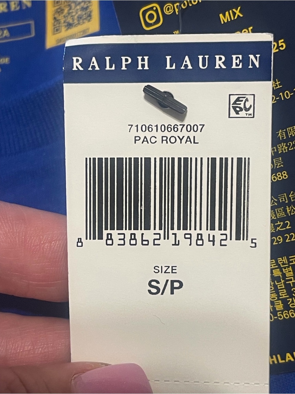 Ralph Lauren crewneck T-shirt with a pink embroidered pony logo - Picture 4 of 5
